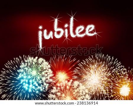 jubilee anniversary firework celebration party fireworks red