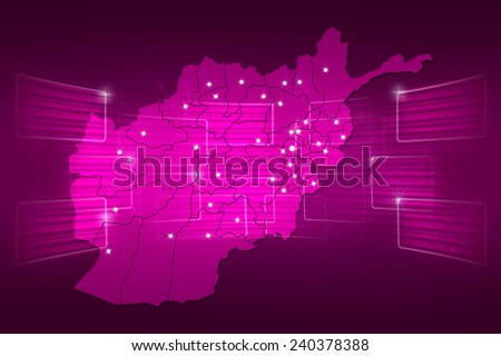 afghanistan Map World map News Communication delivery pink