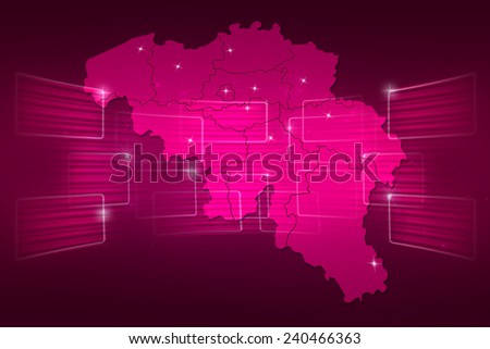 Belgium Map World map News Communication delivery pink