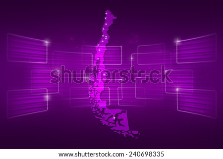 Chile Map World map News Communication delivery purple