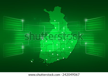 Finland Map World map News Communication delivery green