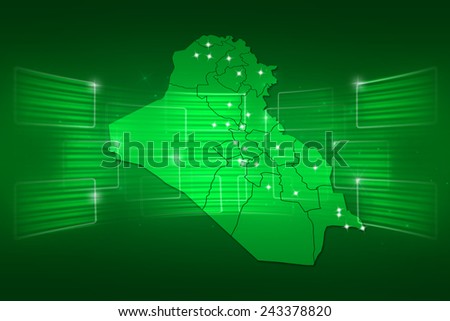 Iraq Map World map News Communication delivery green