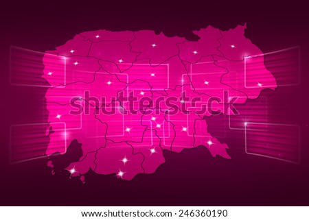 Cambodia Map World map News Communication delivery pink