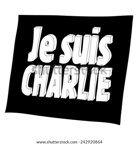 Je Suis Charlie - Hand Drawn. Vector Illustration.