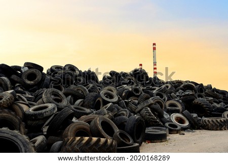 Similar – Image, Stock Photo Old discarded truck tires