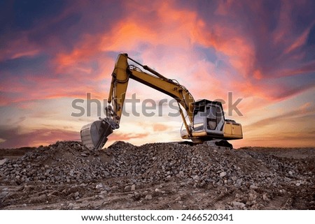 Similar – Foto Bild Bagger auf einer Baustelle