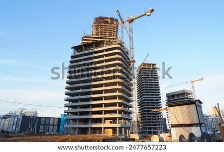 Foto Bild Wolkenkratzer im Bau