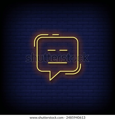 expressionless emoji symbol neon sign vector