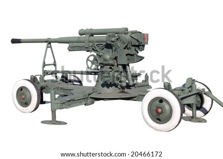 85-Mm Aa Gun Isolated Stock Photo 20466172 : Shutterstock