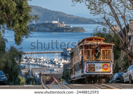 Similar – Image, Stock Photo Cable car at the Silsersee