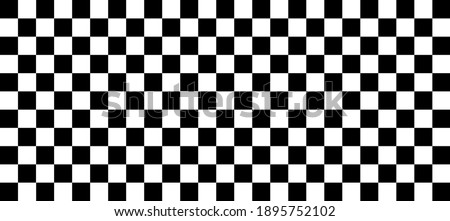 Check board background. Black and White checkered. flag for racing. vector flat illustration.