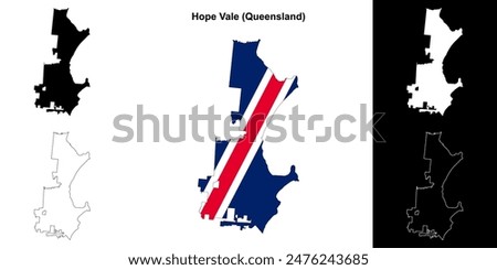 Hope Vale (Queensland) outline map set