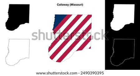 Callaway County (Missouri) outline map set