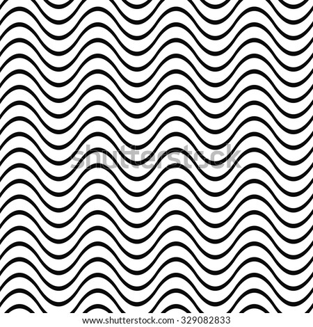 Repeating Black White Wave Pattern Stock Vector Illustration 329082833 ...