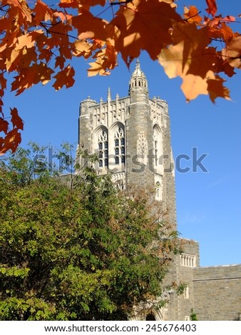 PRINCETON, NJ --CIRCA OCT 2014-- Princeton University, a private Ivy League research university in New Jersey, has been ranked the number one undergraduate college by US News & World Report in 2014.