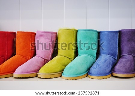 Warm, fuzzy sheepskin Australian boots in many colors