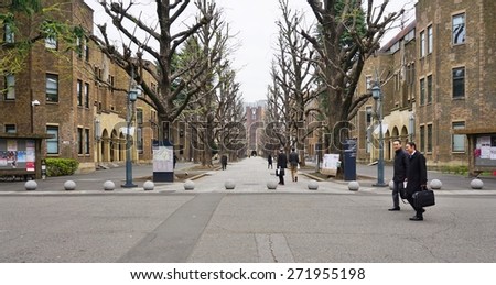TOKYO, JAPAN -10 APRIL 2015- Founded in 1877, the University of Tokyo (Tokyo Daigaku, abbreviated as Todai) is the first ranked research university in Asia. The main campus is located in Hongo.