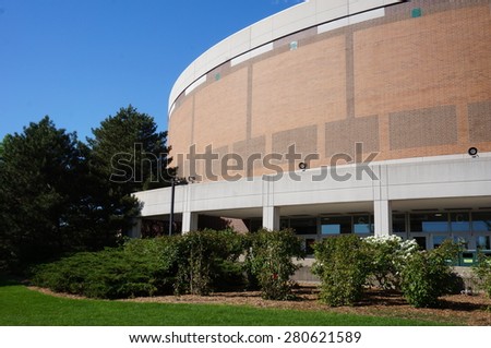 EAST LANSING, MI -22 MAY 2015- Opened in 1989, the Breslin Student Events Center is a multipurpose arena used by many Spartan athletic teams at Michigan State University (MSU).
