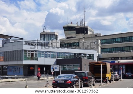BERLIN, GERMANY -29 JULY 2015- The main airport in Berlin is Tegel (TXL), known in German as the Flughafen Berlin-Tegel Otto Lilienthal. It will close when the new Berlin-Brandenburg opens.