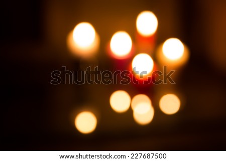Candle light. Abstract    background. blurred light.