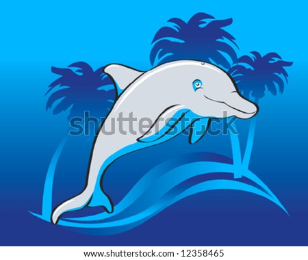 Dolphin happy jump