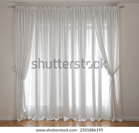 Similar – Image, Stock Photo Moved in Window Drape