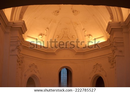Internal architecture of the church dome