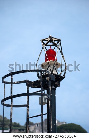 red lamp entry into port