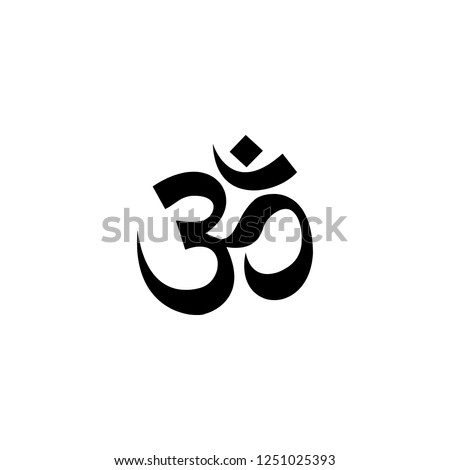 om symbol vector icon. om symbol sign on white background. om symbol icon for web and app