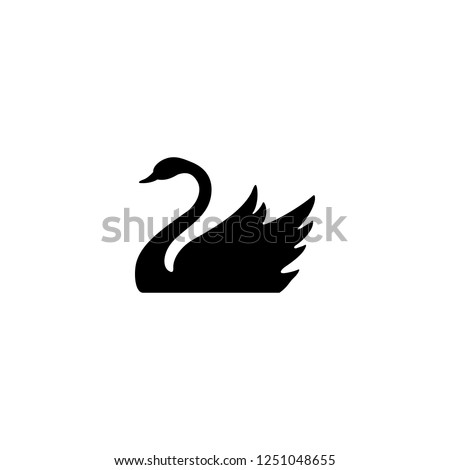 swan vector icon. swan sign on white background. swan icon for web and app