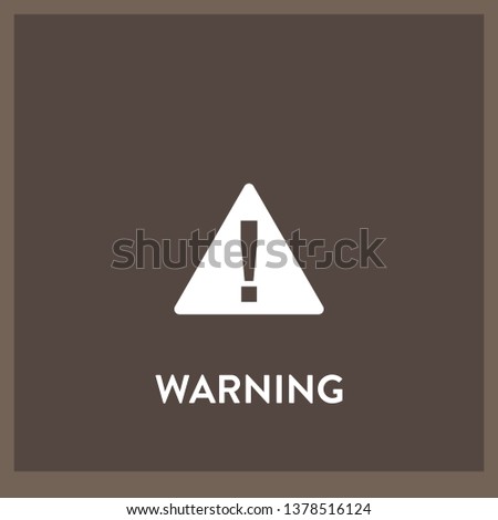 warning icon vector. warning sign on white background. warning icon for web and app