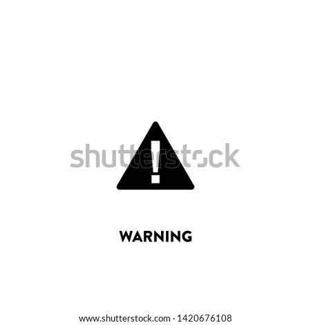 warning icon vector. warning sign on white background. warning icon for web and app