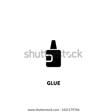 glue icon vector. glue sign on white background. glue icon for web and app