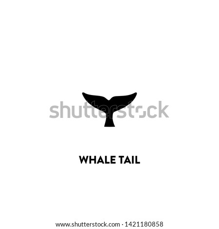 whale tail icon vector. whale tail sign on white background. whale tail icon for web and app