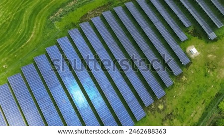 Similar – Foto Bild ein moderner Solarpark von oben