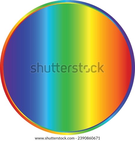 Rainbow color button vector background .