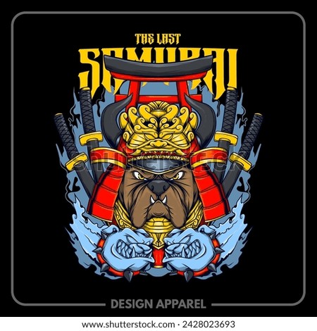 The Last Samurai Illustration T Shirt and Apparel Printing Design