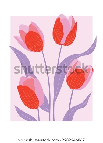 Similar – Image, Stock Photo tulips Tulip blossom