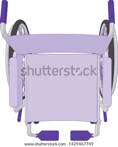 Similar – Image, Stock Photo view of wheel chair for use by physically challenged or handicapped people