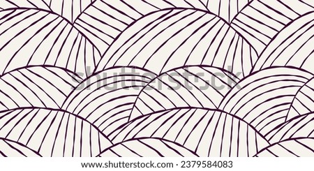 Vineyard field vector seamless texture. Agriculture abstract wallpaper pattern with waved stripes. Wine bottle packaging and Menu design.