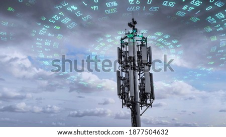 Similar – Image, Stock Photo View of television tower and monument