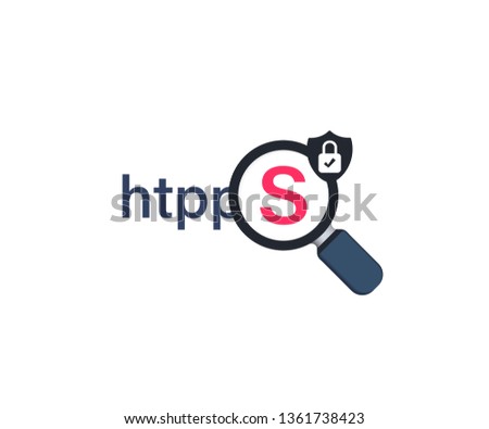 Secure connection icon vector illustration. safe data encryption technology, https certificate privacy sign