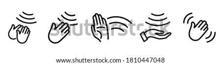 Hand sensor. Hand towel and soap dispenser, automatic hand dryer and water tap sensor touch sign. Hand wash gel vector. Сontactless Washes and drying hands icon. Hands hygiene. Alcohol gel