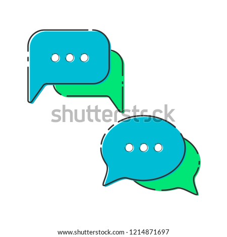 speech bubble. messege icon. dialog icon. chat