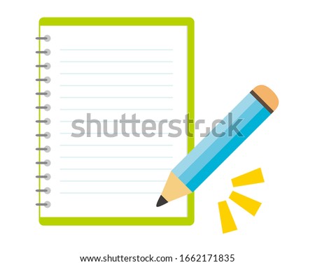 Writing implement vector illustration, pencil icon
