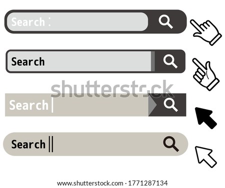 Search box vector illustration, search bar.