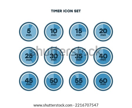 Simple timer icon. Vector illustration of time measurement. Clock icon.