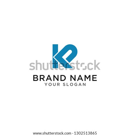 Logo Business Design letter, kp, pk, Illustration P dan  K Abstract - Vector Stock fotó © 
