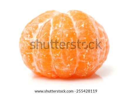 Similar – Image, Stock Photo Peeled and opened tangerine or Clementine