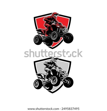 atv sport logo design illustration